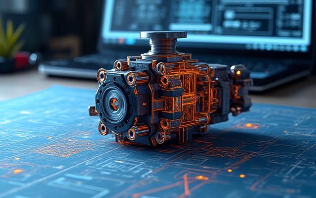 Conception de machines industrielles avec des plans et un prototype